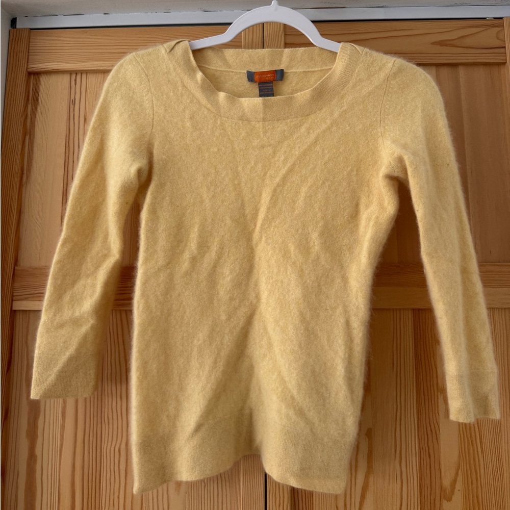 Vintage Butter Yellow Cashmere Sweater